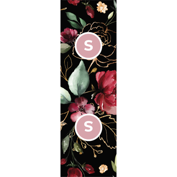 Panel med mönster softshelljacka för dam guld blommor str. 46