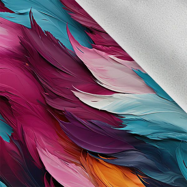 Elastisk äkta silke färgade fjädrar