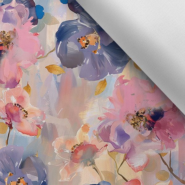 Konstsilke/silky elastisk vårblommor pastell målade