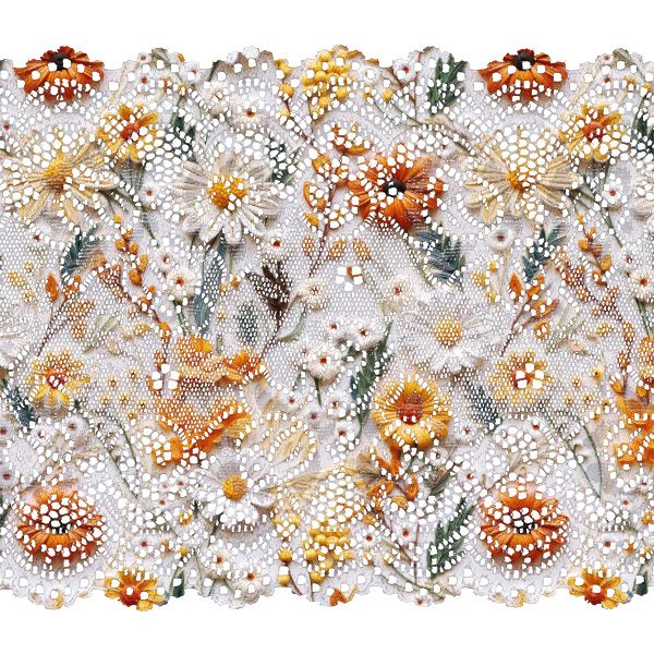 Fleece kapptyg 3D blommor tryck Maya