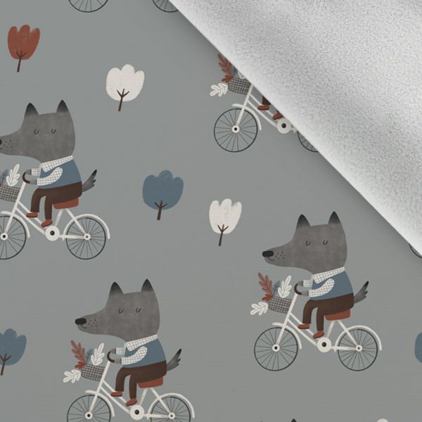 Panel med mönster för softshell byxor varg cyklar str. 134