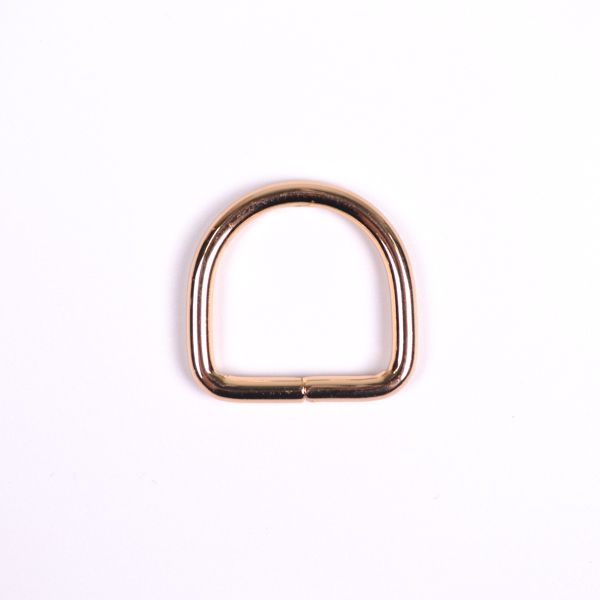Metall D-ring 32x25 mm guld