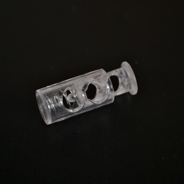Plast sladdlås 5 mm transparent - set 10 st