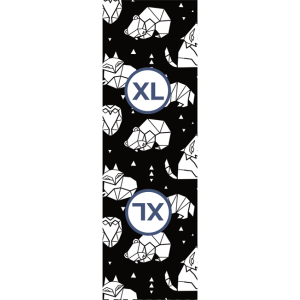 Textiletiketter set 10st - Geometriska djur XL