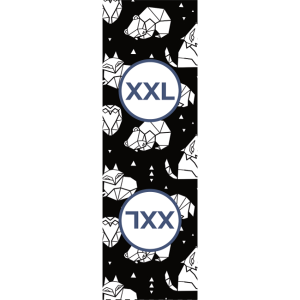 Textiletiketter set 10st - Geometriska djur XXL