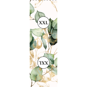 Textiletiketter set 10st - Eukalyptus XXL