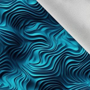 Vinter softshell 3D rund textur blå