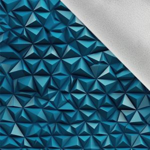 Vinter softshell 3D textur trianglar blå