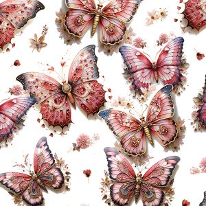 Jersey Takoy rosa fjärilar