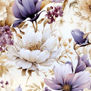 Konstsilke/silky elastisk lila blommor Vilma
