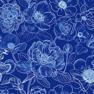 Konstsilke/silky elastisk blommor blåtrycksimitation