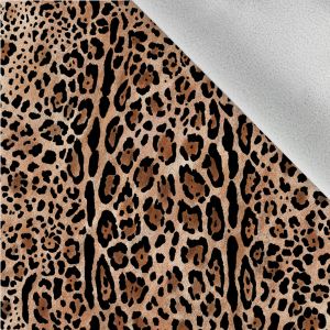 Vinter softshell leopard - morkare nyans