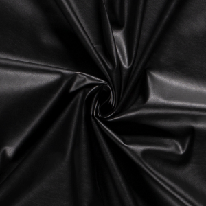 Elastisk klädtyg eko-läder svart