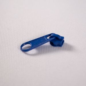 Metall dragkedjalöppare med dragtapp #3mm blå