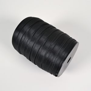Satin gummiband / bandbredd 12 mm svart