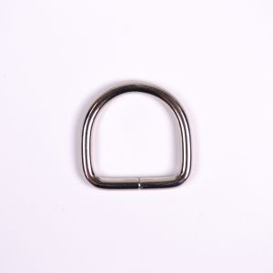 Metall D-ring 32x25 mm silver
