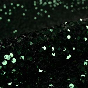 Paljettyg elastiskt grön
