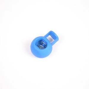 Plast sladdlås rund 9 mm parisian blue - set 10 st