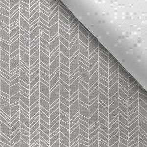 Vattentät polyester TD/NS med tryck enkla linjer grå