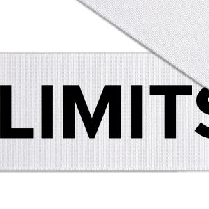 Resårband elastik - LIMITS X OFF - vit 40 mm