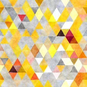 Panel för PUL blöjbyxor triangel gul