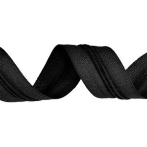 Spiraldragkedja metervara #3 mm svart utan dragkedjelöppare